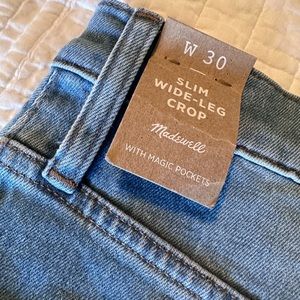 Madewell Slim Wide-Leg Jeans size 30